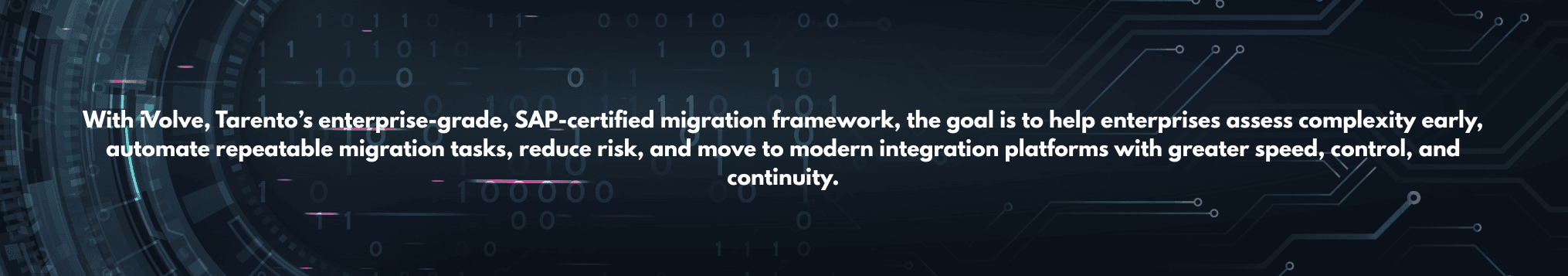 With iVolve, Tarento’s enterprise-grade, SAP-certified migration framework, the goal is to help enterprises assess complexity early, automate repeatable migration tasks, reduce risk, and move to m.png