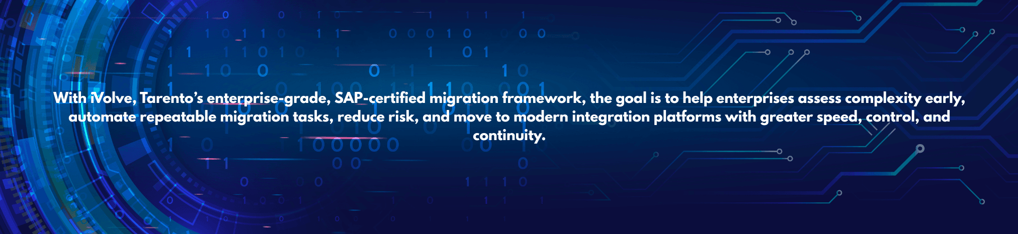 With iVolve, Tarento’s enterprise-grade, SAP-certified migration framework, the goal is to help enterprises assess complexity early, automate repeatable migration tasks, reduce risk, and move to m.png